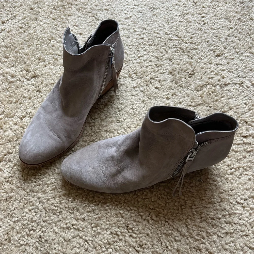 Sam Edelman Grey Ankle Boots - Picture 1 of 4